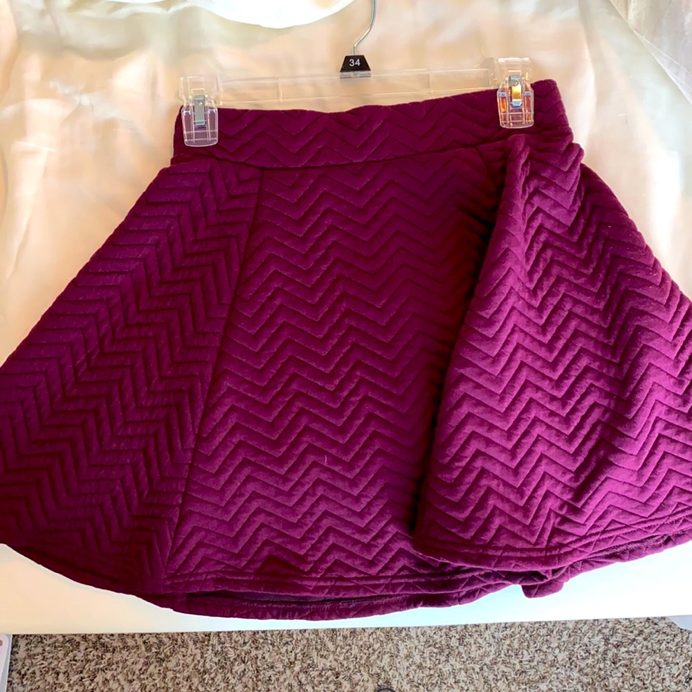 Quilted purple skirt